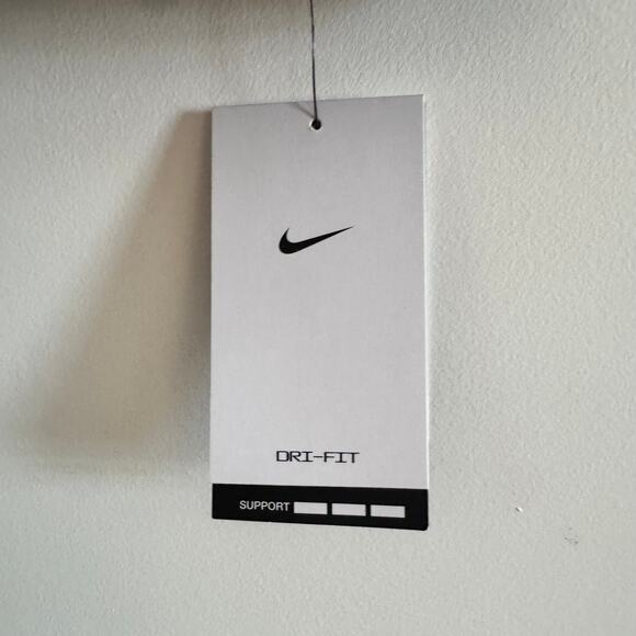 New Nike Training Dri-FIT Swoosh Padded Sports Bra Green Racerback Strap Sz L - Picture 2 of 5